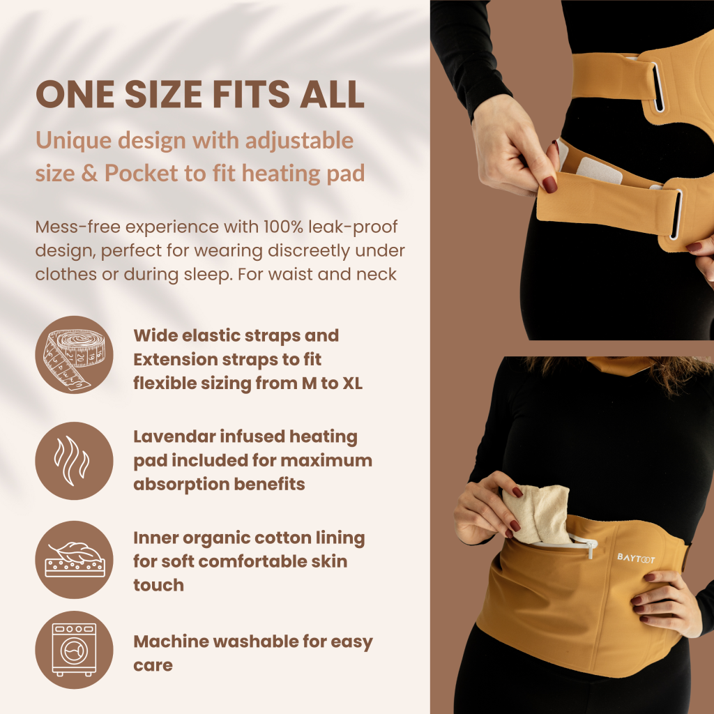 Castor oil pack wrap for liver detox
